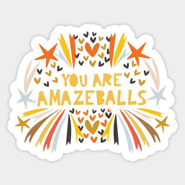 Amazeballs Sticker by Loo McNulty Design